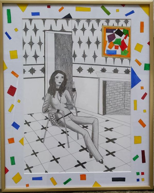 Homage to Matisse, work on paper, 50cm x 40cm